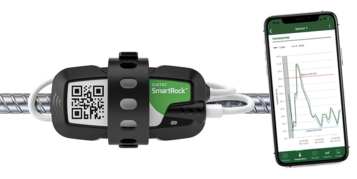 SmartRock™, Wireless Maturity Sensors